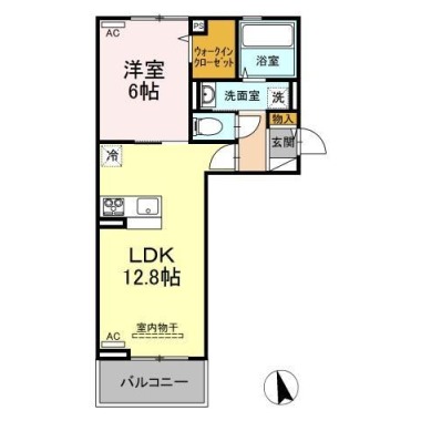 セレーノ南田宮 106の間取り図