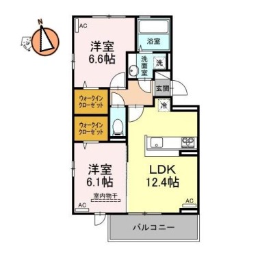 セレーノ南田宮 108の間取り図