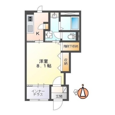 ルミナス 101の間取り図