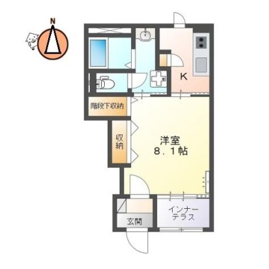ルミナス 107の間取り図
