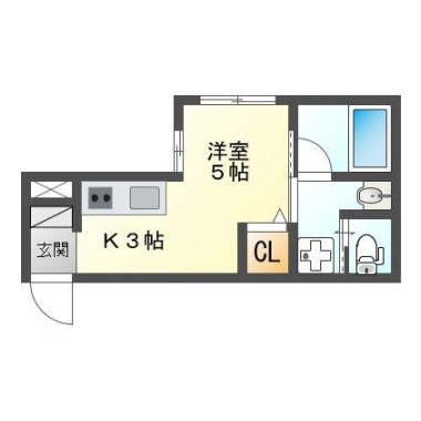 秋田町 マンション 1R 303の間取り図