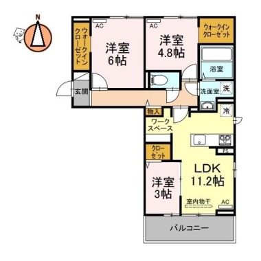 ヴィオレータ 101の間取り図