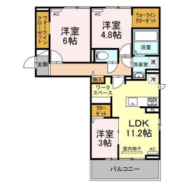 ヴィオレータ 301の間取り図