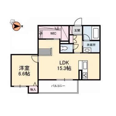 ベレオ杏樹 103の間取り図