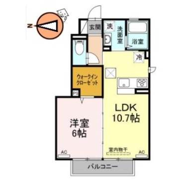D-room Waku 101の間取り図