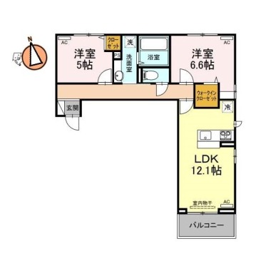 ロイヤルサンA 203の間取り図