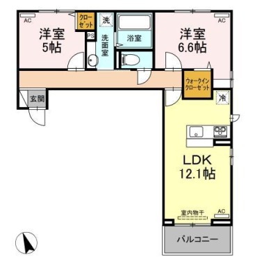 ロイヤルサンA 303の間取り図