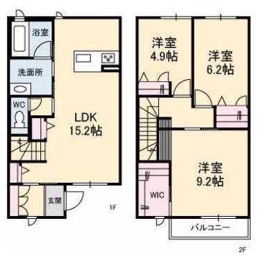 シャーメゾン グローカル 102の間取り図