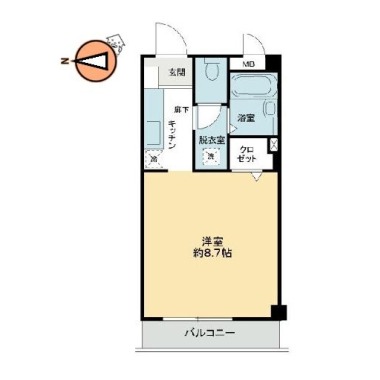 フィネス佐古 301の間取り図
