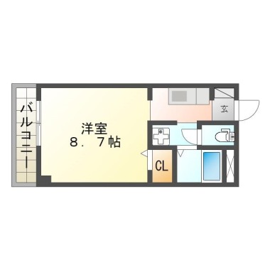 フィネス佐古 302の間取り図