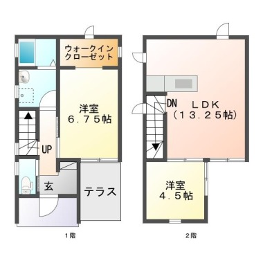 フィットセルすみれ Aの間取り図