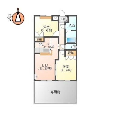 レジデンス城西II 103の間取り図