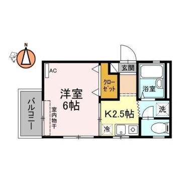 山城 TOC 202の間取り図