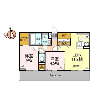 サンセール問屋町 202の間取り図