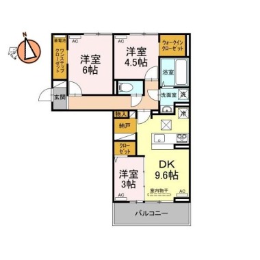 サンセール問屋町 301の間取り図