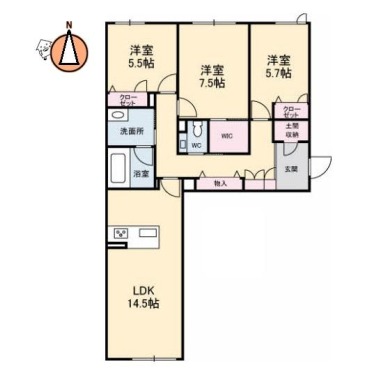 プレミアス 103の間取り図