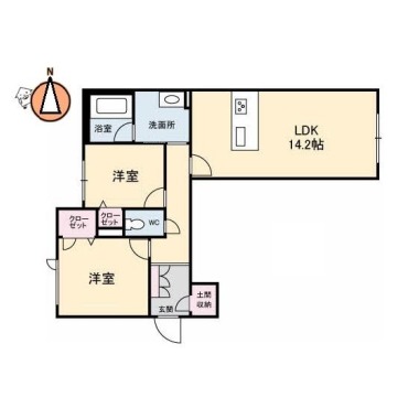 プレミアス 106の間取り図