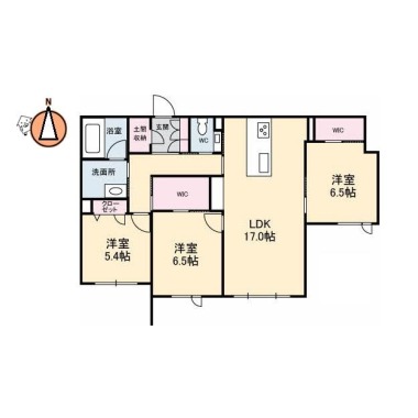 プレミアス 201の間取り図