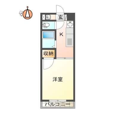 カリマハイツ 506の間取り図