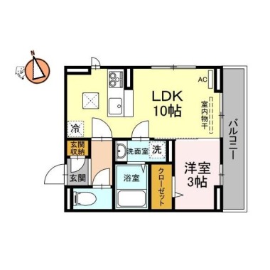 エル・ソル南庄町 101の間取り図