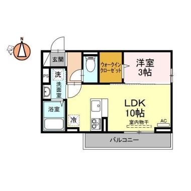 エル・ソル南庄町 102の間取り図