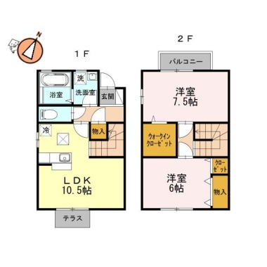 プラージュ 102の間取り図