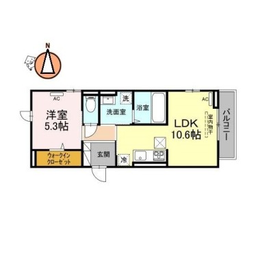 アル・ソーレ佐古 201の間取り図