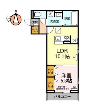 アル・ソーレ佐古 302の間取り図