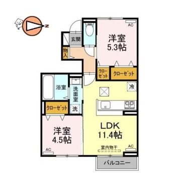 アルティス庄町 103の間取り図