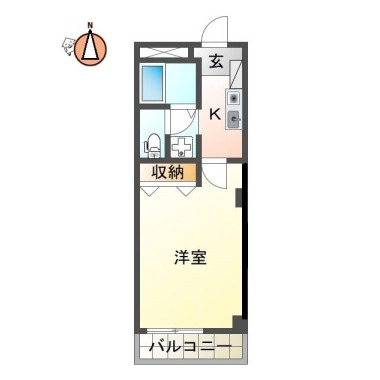 フィネス寺西 303の間取り図