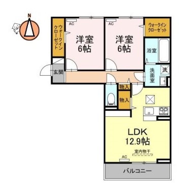 ドリーム庄町 101の間取り図