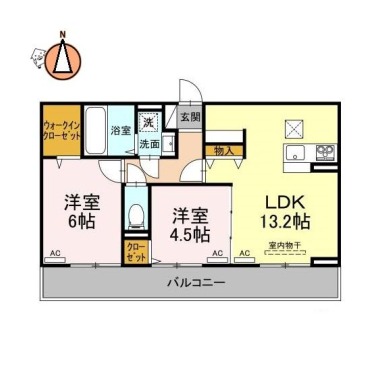 ドリーム庄町 102の間取り図