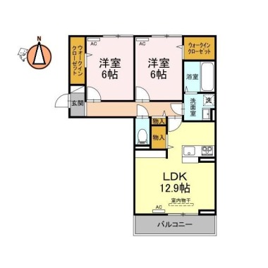 ドリーム庄町 201の間取り図