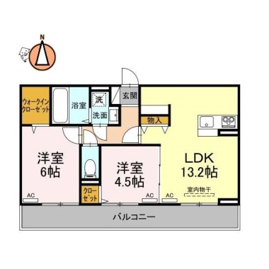 ドリーム庄町 202の間取り図