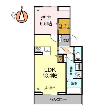 ドリーム庄町 206の間取り図