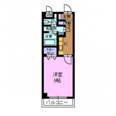 ウエストヒルズ 105の間取り図