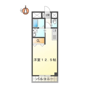 モンテリザイア末広 705の間取り図