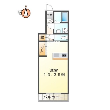 国府町府中字堀田 アパート 1R 102の間取り図