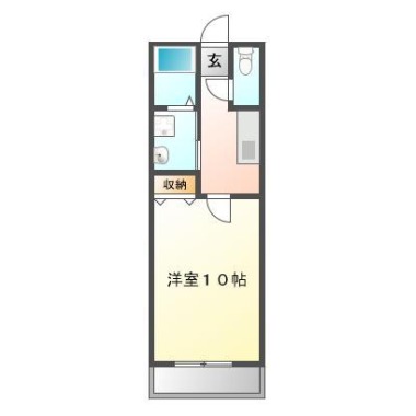フィネス出来島 102の間取り図