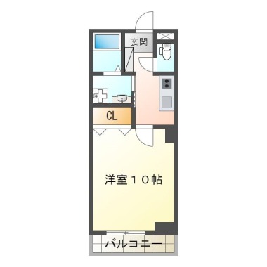 フィネス出来島 301の間取り図