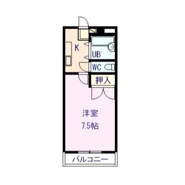 応神町古川 マンション 1K 303の間取り図