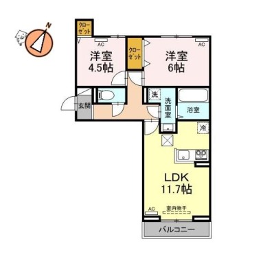 アーバンライフヒロ 103の間取り図