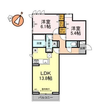 アーバンライフヒロ 106の間取り図