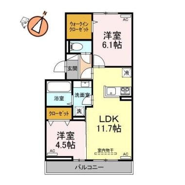 アーバンライフヒロ 201の間取り図