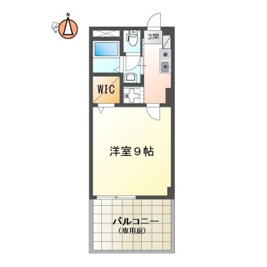 フォブール蔵本 103の間取り図