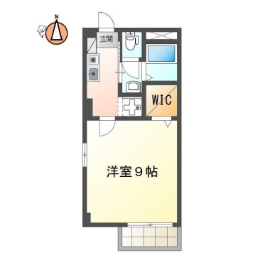 フォブール蔵本 209の間取り図