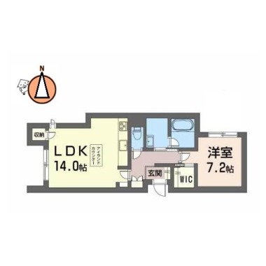 アミコート 103の間取り図