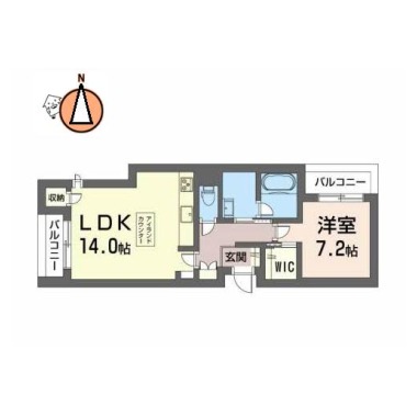 アミコート 303の間取り図