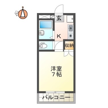 メゾンプリンス 306の間取り図