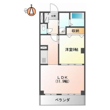 フォブールイノツ 105の間取り図